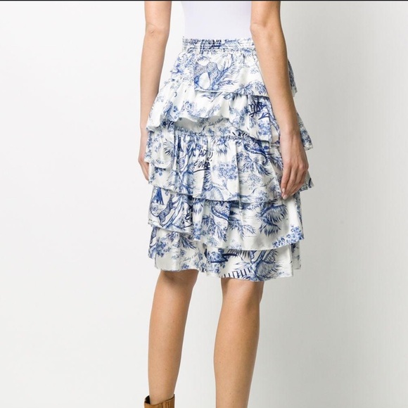 Zadig & Voltaire Printed Ruffled Skirt - Picture 1 of 11